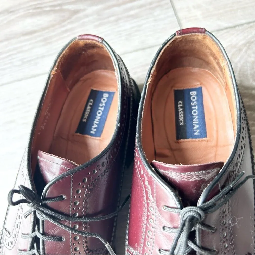 Bostonian Burgundy Longwings Dress Shoes